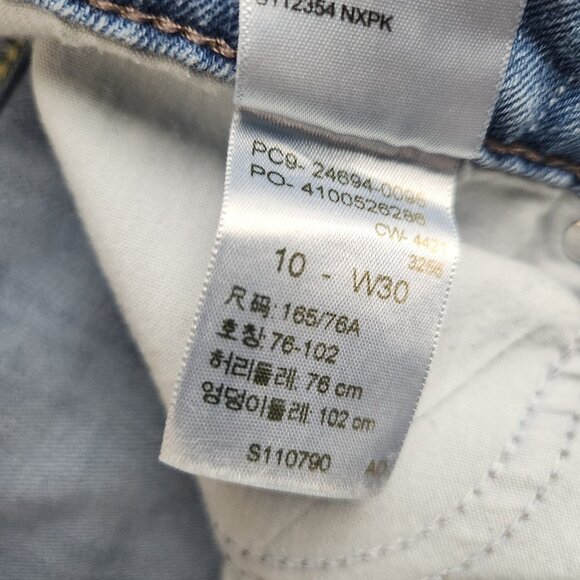 Levi Strauss Signature Mid Rise Capri's Light Wash Jeans Womens Size 10 Stretch - Picture 10 of 10
